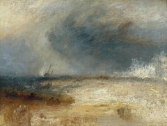 Waves Breaking on a Shore by J. M. W. Turner