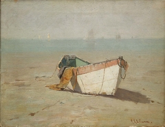 Winter Dory, King's Beach, Swampscott, Massachusetts by Charles Edwin Lewis Green