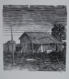 wood cut print by Ashish Dhola