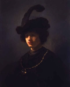 Young Man with a Plumed Hat by Rembrandt