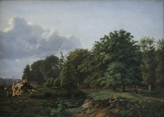 A Forrest near Hellebæk in the North of Zealand. Afternoon. by Johann Hermann Carmiencke