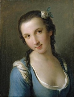 A Girl in a Blue Dress by Pietro Rotari