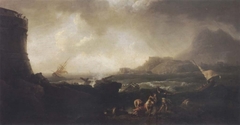 A Shipwreck in stormy Seas by Adrien Manglard