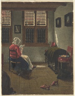 A Woman Reading by François Bonvin