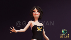 Abby – Beautiful Cute Cartoon Girl Character by GameYan Animation Production Companies California, USA by GameYan Studio