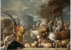 ?Abraham's Sacrifice near Bethel by Sébastien Bourdon