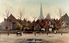 Achterzijde huizen aan de Smedenstraat, gezien vanaf Sijzenbaan by Paul Bodifée