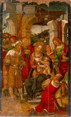 Adoration of the Magi to the Child Jesus by Mestre de Balaguer