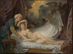 Aegina Visited by Jupiter by Jean-Baptiste Greuze