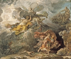 Aeneas and Dido Fleeing the Storm by Jean-Bernard Restout