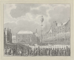 Afschaffing van het Stadhouderschap op de Grote Markt te Haarlem, 1795 by Vincent Jansz van der Vinne