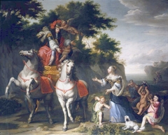 Allégorie du mariage de Louis XIV et de l'infante Marie-Thérèse d'Autriche by Jean Nocret