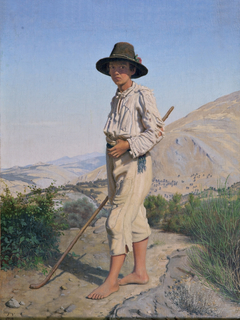 An Italian Shepherd Boy by Frederik Vermehren