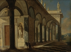 Architectural Scene by Willem Schubart von Ehrenberg