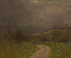 Autumn Landscape in the Early Evening by László Mednyánszky