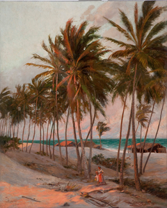 Beach in Fortaleza by Aurélio de Figueiredo