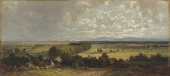 Blick von Dachau auf das Gebirge by Dietrich Langko