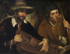 Blind hurdy-gurdy player by Francisco Herrera the Elder