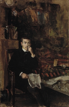 Bohême, Portrait of the Norwegian Artist C. A. Dørnberger by Akseli Gallen-Kallela