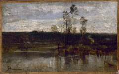 Bord de rivière by Félix Ziem