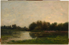 Bords de l'Oise by Charles-François Daubigny