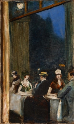 Café Scene in Paris by Lesser Ury