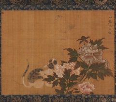 Cat and Butterfly among Peonies by Shen Quan