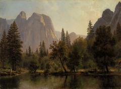 Cathedral Rocks, Yosemite Valley by Albert Bierstadt