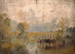 Caversham Bridge with Cattle in the Water by J. M. W. Turner