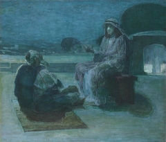 Christ and Nicodemus on a Rooftop by Henry Ossawa Tanner