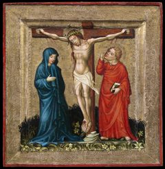 Christ on the Cross with the Virgin Mary and John by Unknown Artist