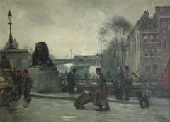 cityscape at Vierleeuwenbrug by Jan de Jong