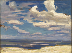 Cloud over the Dnieper River by Jan Stanisławski