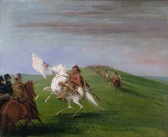 Comanche Meeting the Dragoons by George Catlin