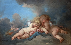 Composition aux putti by François Boucher