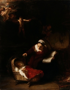 Copy of Rembrandt´s painting The Holy Family by Venny Soldan-Brofeldt