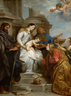 Coronation of Saint Rosalia by Anthony van Dyck