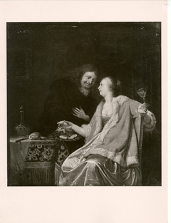 couple in interior by Frans van Mieris the Elder