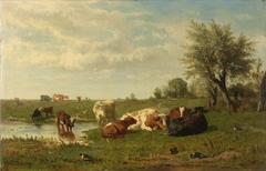 Cows in the Meadow by Albert Gerard Bilders