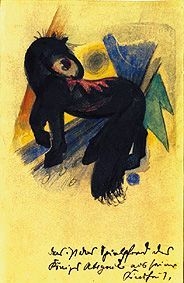 Das Spielpferd des Königs Abigail by Franz Marc