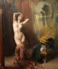 Devant la psyché by Émile Friant