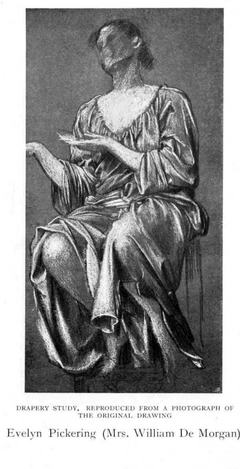 Drapery study by Evelyn De Morgan