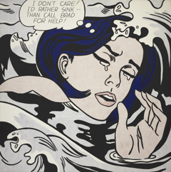 Drowning Girl by Roy Lichtenstein