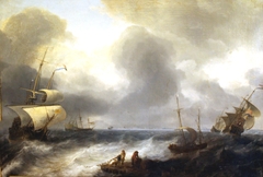 Dutch Ships by Willem van de Velde the Younger