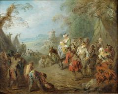 Encampment (Soldiers' Halt) by Jean-Baptiste Pater