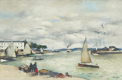 Entree de Port Honfleur by Paul-Elie Gernez