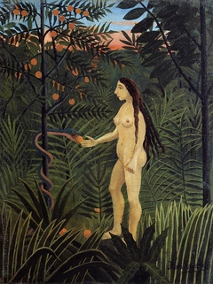 Eve et le serpent by Henri Rousseau