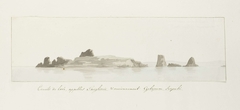 Faraglioni rotsen voor de kust van Capri by Louis Ducros