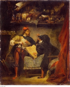 Faust and Mephistopheles by Eugène Delacroix