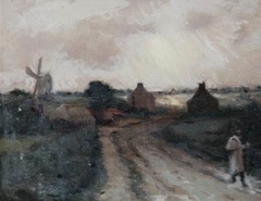 Figure on a Country Lane by Marie Cazin